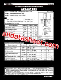 Quality 2sc2482 transistor with free worldwide shipping on aliexpress. 2sc2482 Datasheet Pdf Toshiba Semiconductor