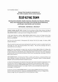 Press Release Letter Sample