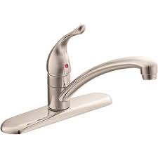 Shop a wide selection of kitchen faucets, bathroom faucets, shower fixtures, accessories, lighting and more at moen.com. Moen Part 67425 Moen Chateau Single Handle Kitchen Faucet Without Sprayer Low Arc Spout In Chrome Finish Single Handle Kitchen Faucets Home Depot Pro
