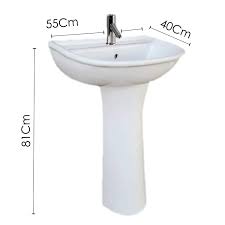 Half pedestal wash basin price list. Buy Mozio Ceramic Full Pedestal Wash Basin Franco White Online At Low Prices In India Amazon In