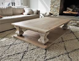 Whitewash Coffee Table With Belly Pedestal And Breadboards Coffee Table Rustic Square Coffee Table Square Wooden Coffee Table