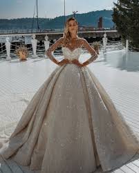 Dresses for girls,party dresses,2021 wedding dresses,prom dresses,maybe the best dress websites for women. Sparkling Crystal Beading Ball Gown Wedding Dresses Jewel Sheer Tulle Long Sleeve Bridal Gowns Newarrivaldress Com
