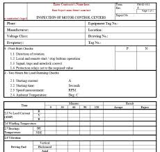 Or pm me your email and i can forward it over from the one i made from. Inspection And Test Plan For Electric Motors Installation With Checklists Inspection And Test Plan Templates