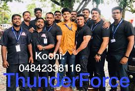 We thunder force limited, one of the leading security agency in india and abroad have more than 20,000 employees. Sidharth Prabhu With The Bouncers Of Thunder Force Limited Napt Security Kochi Office 0484 2338116 Www Thunderforcepvtltd Com Facebook