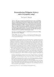 The sona covered a lot by pursuing what his government aims, in the rest half of his term to fulfill the promise of true human progress: Pdf Remembering Philippine History Satire In Popular Songs