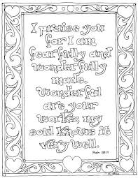 Coloring Pages For Kids By Mr Adron Printable Psalm 139 14 Coloring Page Bible Coloring Pages Bible Coloring Bible Verse Coloring Page