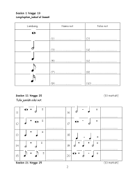 Notasi muzik kurikulum standard sekolah rendah standard pembelajaran tahun 4 peneraju disediakan oleh pn khalijah mohamed dan en lee chai huat notasi muzik 4.14. Ujian Akhir Tahun 4 Muzik