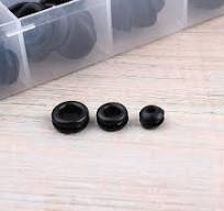 KONTONTY Black Rubber Grommet Kit 125Pcs Heat-resistant Elasticity for Car  Door Window Industrial Use