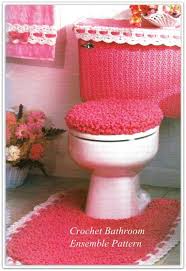 Free shipping on orders over $25 shipped by amazon. Crochet Bathroom Rug Lid Cover Tank Set Towel Trim Crochet Bathroom Crochet Bathroom Rug Crochet Bathroom Set