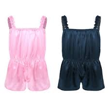 Check spelling or type a new query. Mens Sissy Lingerie Satin Sleepwear Jumpsuits Romper Jumpsuit Pyjamas Ebay