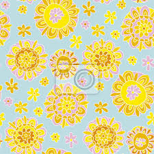20er, 50er, 60er, 70er und 80er: Konzept Dekorative Ringelblume Blume 60er Jahre Stil Hintergrund Fototapete Fototapeten Rose Farbige Geschenkpapier Hipster Myloview De
