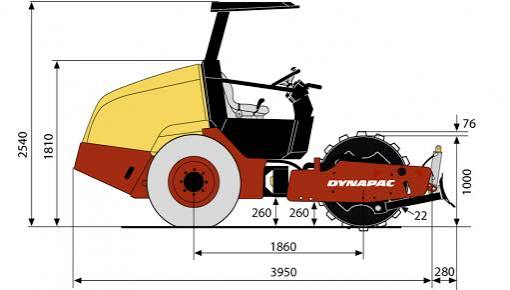 Dynapac CA134 Smooth Drum Roller