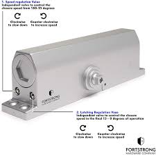 Before you order a door closer for commercial purpose or home and get it installed, there are a few things you need to know so that you would be able to choose the right kind of door closer. Commercial Doors Black W Fitting Template Regular Top Jamb Or Parallel Installation Door Closer Lightweight Commercial Door Closer Fs 6300b Size 4 Commercial Door Products