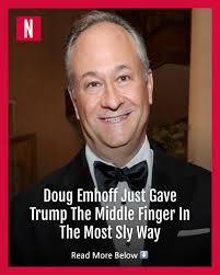 Donald Trump removed Doug Emhoff from the Holocaust Museum board but the  former second gentleman plans to stick it to the president with his next  act.