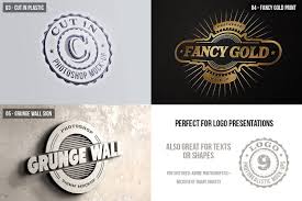 Photorealistic Logo Mock Ups Vol 3 Logo Mockup Logo Design Process Logo Presentation