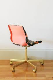 Diy Fabric Decoupaged Office Chair Little Green Notebook Chair Makeover Desk Chair Diy Diy Chair Makeover