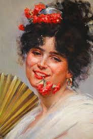 PORTRAIT OF EMMA CALVE BY ALICE PIKE BARNEY (AMERICAN, 1857-1931).