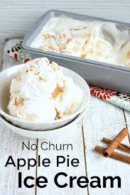 No Churn Apple Pie Ice Cream Recipe Mama Likes To Cook Apple Pie Ice Cream Apple Ice Cream Ice Cream Pie Recipe