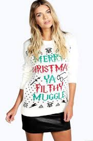 Boohoo Launch Christmas Jumper Collection With Harry Potter And Santa Baby Maternity Sweaters And Prices Start At 12