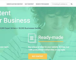 Image of Constant Content website