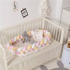 This portable baby bed will certainly be useful for you and your precious ones. Portable Cotton Baby Bed Nest With Pillow Knot Long Handmade Knotted Braid Baby Bed Way2mall Newborn Crib Baby Mattress Cotton Baby Bedding