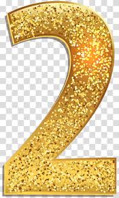 Gold Colored 2 Number Gold Number 1 Transparent Background Png Clipart Gold Number Clip Art Transparent Background