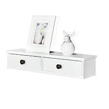 Welland Floating Shelves Wall Mounted Storage Shelf 2 Dra Https Www Amazon Com Dp B07cwm White Wall Shelves Floating Shelf With Drawer Entryway Wall Shelf