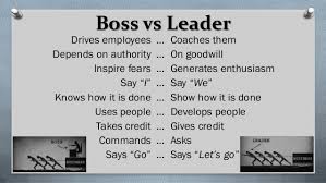 Boss And Leader Quotes Quotesgram
