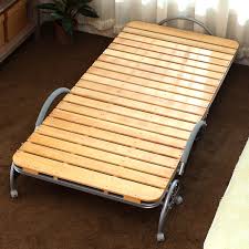 Colemont lemon custard yellow wood full bed with curved headboard (55.94 in. Modern Portable Folding Bed With Wood Slat Bedroom Furniture Rollaway Guest Bed For Adults And Kids Metal Bed Single Beds Single Guest Bedfolding Bed Aliexpress