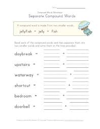 Separate Compound Words Worksheet Two Of Four Kids Learning Station Compound Words Compound Words Worksheets Multisyllabic Words