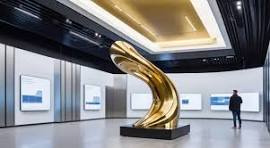 Electroplating Gold Color sculpture Archives | Art Metal ...