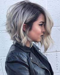 60 Fun And Flattering Medium Hairstyles For Women In 2020 Thick Hair Styles Short Hair Styles Short Hair Styles For Round Faces