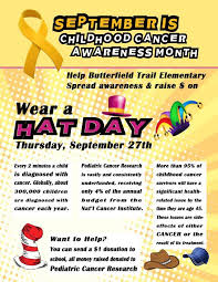 That's why families, medical professionals and advocates are going gold this september for childhood cancer awareness month. Butterfield Trail Elementary School