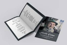 It is important that decorative paper designers work closely with the family to create a unique order that serves as the true reflection of a person's life. Free Funeral Order Of Service Design Templates Print Print