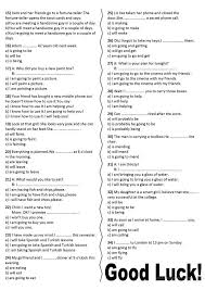 Present Simple Present Continuous тест с ответами 6 класс Future Tenses Exercises Will Be Going To And Present Continuous English Esl Worksheets Tenses Exercises Future Tense Tenses