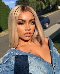 Blonde Straight Long Hair Black Gold Gradient Perfect Hairline Synthetic Wig Hair Black Long Hair Styles Long Ombre Hair Ombre Hair Blonde