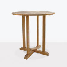 Vidaxl folding bar table solid teak wood 100x65x105 cm. Round A Grade Teak Bar Tables Outdoor Patio Dining Teak Warehouse