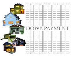 Downpayment Saving Chart 20k Savings Chart Money Saving