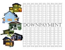 downpayment saving chart 20k savings chart money saving