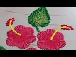 Easy Hibiscus Flowers Rangoli Design By Sangeeta Beautiful Flower Muggulu Youtube Free Hand Rangoli Design Small Rangoli Design Rangoli Designs