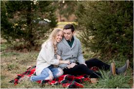 You can almost feel the crisp. Christmas Tree Farm Engagement Session Lancaster Pennsylvania Reagan Trevor Lauren Fisher Photography