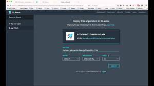In this simple example, we assume that your application is a proper python package and called flaskr. Deploying A Hello World Python Flask App In Ibm Bluemix Cloud Foundry Youtube