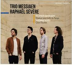 Het blijft één van zijn meest ontroerende en populaire werken. Quatuor Pour La Fin Des Temps Severe Raphael Trio Messiaen Messiaen Ades Amazon De Musik