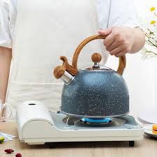 2 5l Whistle Kettle For Gas Stove With Wood Grain Handle Whistling Tea Kettle Stainless Steel Teapot For All Heat Source Water Kettles Aliexpress