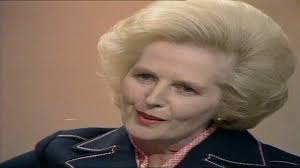 Thatcher Interview; ENGLAND, London Studio CS Margaret Thatcher SOF -...  Stock Footage Video