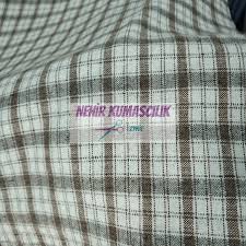 Yunlu Ekose Dokuma Kumas Kumas Ekose Dokuma