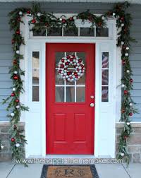Transform your home into a winter wonderland with our favorite christmas décor ideas, including pom pom garlands. 40 Festive Christmas Door Decoration Ideas Ideas Inspiration