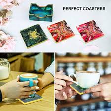 How to build the wood coaster. Palksky 2pcs Square Coaster Resin Molds With Coaster Holder Molds And Wooden Support Epoxy Coaster Molds For Diy Resin Casting Cups Mats Making Coasters For Drinks Home Decoration Pricepulse