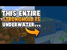 This Entire Stronghold Is Underwater Minecraft Bedrock Seed Minecraft Servers View In 2020 Easy Minecraft Houses Minecraft Designs Minecraft