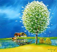 Vietnam Artist Vietnam Painting Eye Gallery Online Let Choose Our Vietnamese Paintings For Your Collection Vietnam Painting Vietnam Art Art